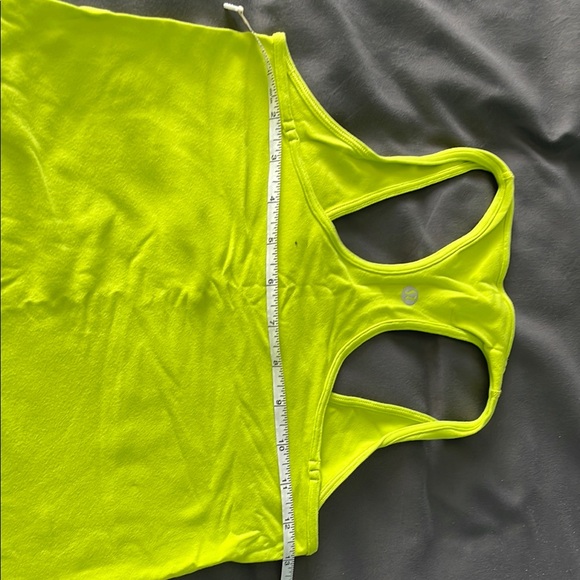 Cool Racerback Split Pea? Yellow Racerback Tank Top - Picture 2 of 4